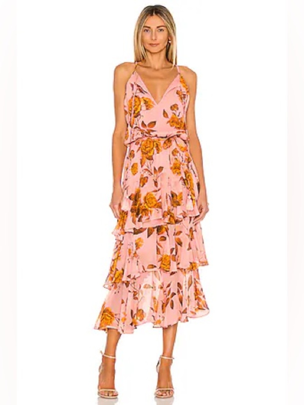 Karina Grimaldi Cassandra Print Maxi Dress